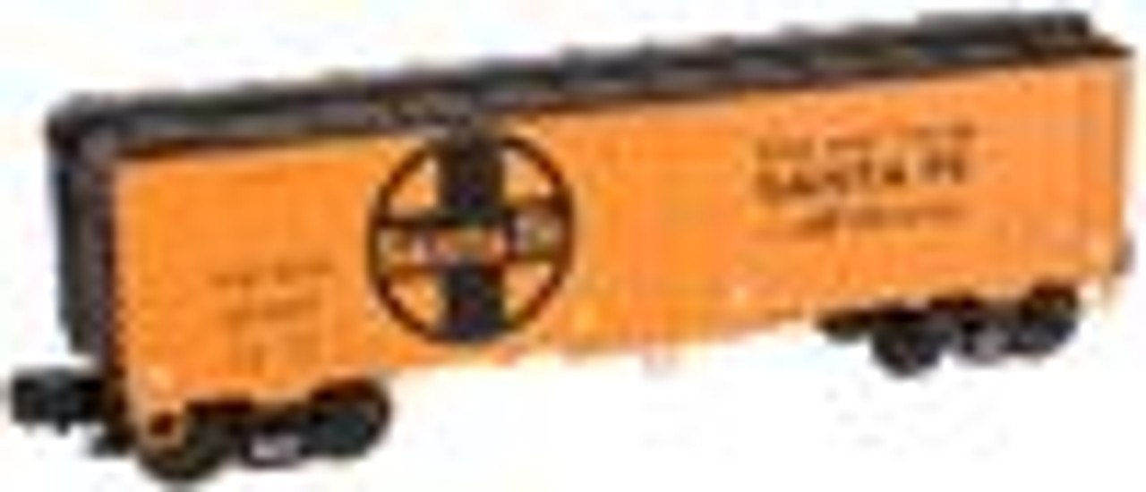 Atlas O Industrial Rail Santa Fe  reefer, 3 rail, 027