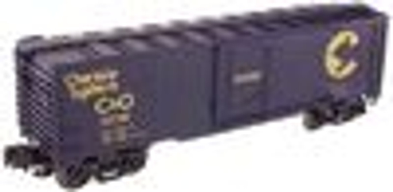 Atlas O Industrial Rail Chessie plug door box car, 3 rail, 027