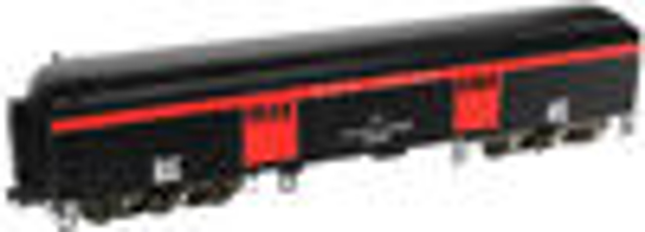 Atlas O NH   60 ft   Baggage  car (black/orange),  3 rail or 2 rail