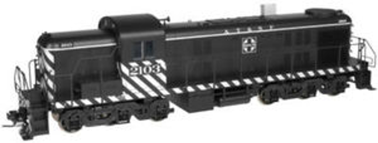 Atlas O  Santa fe (zebra stripe)  Alco RSD-5, 3 rail, tmcc