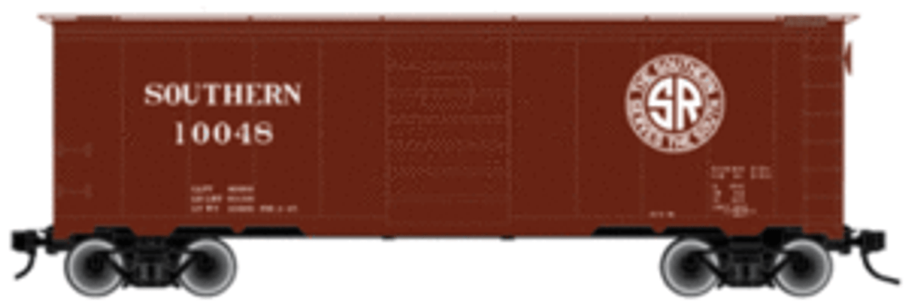 Atlas O Southern Rwy 40' 1950's & later box car, 3 or 2 rail