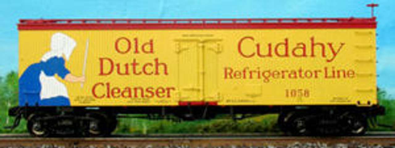 Atlas O Old dutch/cudahy Puritan   36' reefer, 3 rail or 2 rail