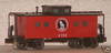 Weaver GN center cupola caboose, 3 rail , lighted, no interior