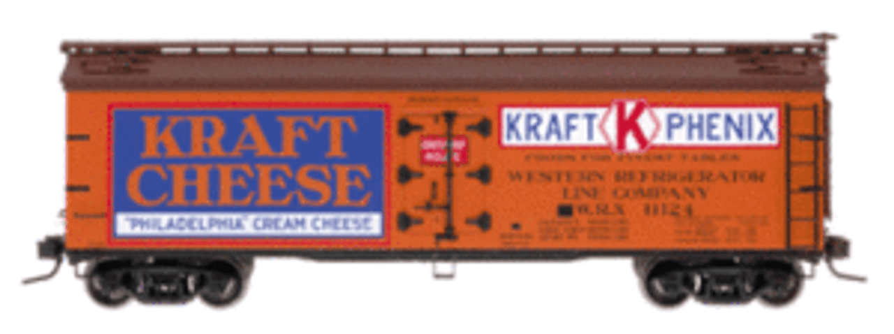 Atlas O Kraft-Phenix  40' wood reefer, 3 or 2 rail