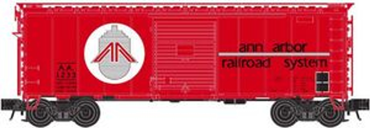 Atlas O Ann Arbor  40' steel box car,  3 rail or 2 rail