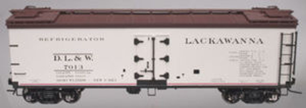 Atlas O Lackawanna (white)  40' reefer 3 rail or 2 rail