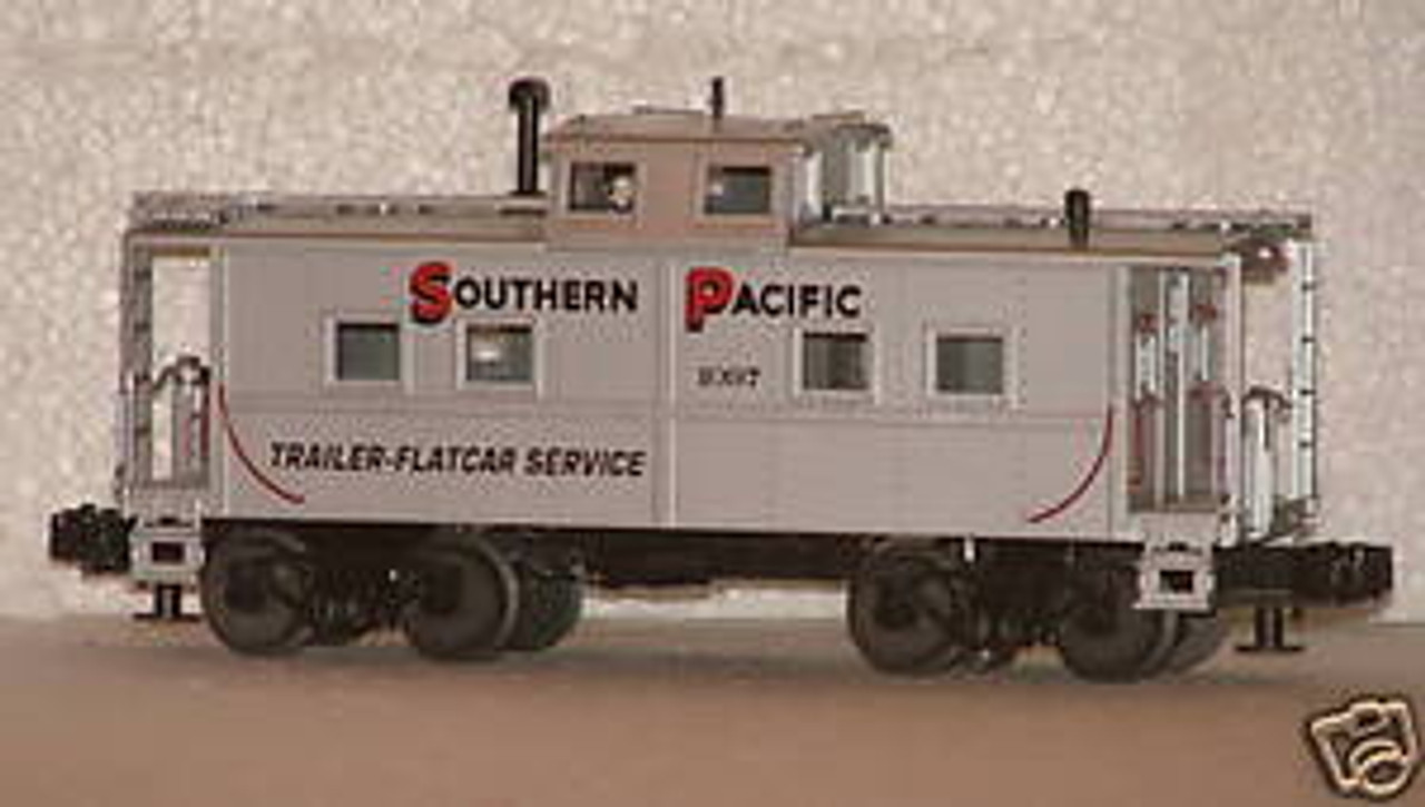 MTH Railking scale Southern Pacific (silver) center cupola caboose, 3 rail