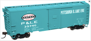 Atlas O P&LE 1937 style AAR 40' ( green) Box car, 3 rail or 2 rail