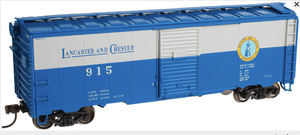 Atlas O Lancaster & Chester (1938 style) AAR 40' Steel Box car, 3 rail or 2 rail