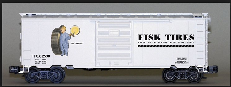 Weaver Fisk Tires 40' PS-1 box car, 3 rail or 2 rail