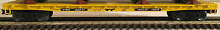 Weaver TTX yellow 50' bulkhead flat car with pipes 3 rail or 2 rail