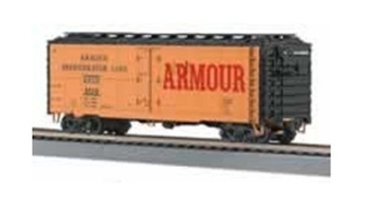 MTH Rail King semi-scale 40' steel Armour Reefer, 3 rail