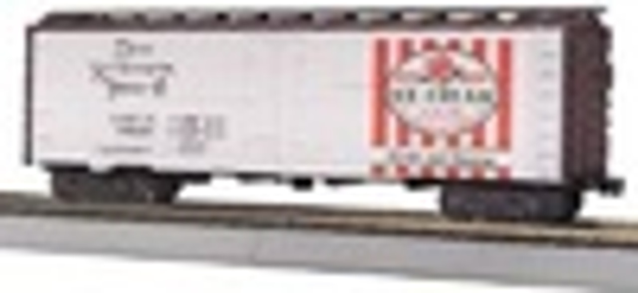 MTH Rail King Red Rose Ice Cream semi-scale  steel  Reefer, 3 rail