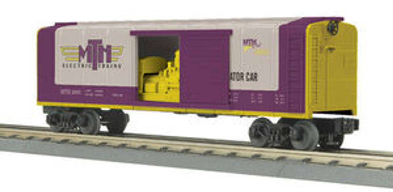 MTH Rail King MTHRRC Rounded Roof Box Car with generator, 3 rail