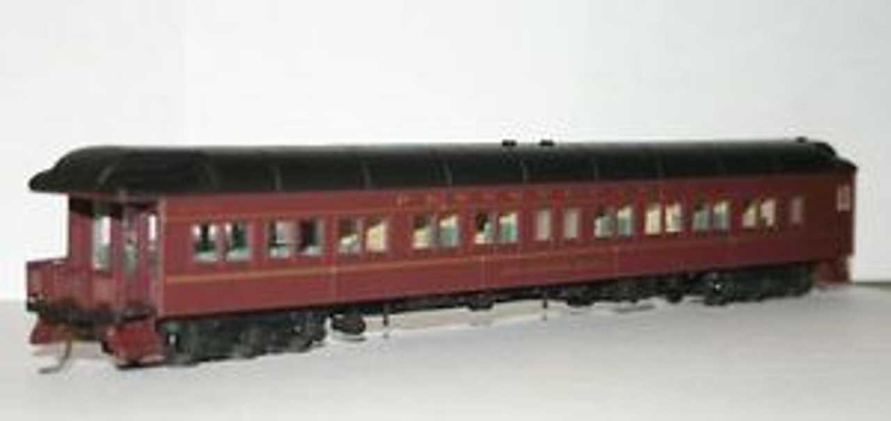 Golden Gate depot SP  Green   4 car heavyweight coach set,  2 rail