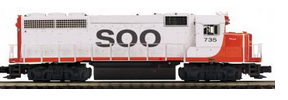 MTH Premier SOO LINE GP40  diesel, 3 rail, . proto 3.0