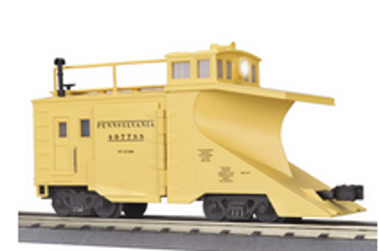 MTH Premier PRR wedge snow plow, 3 rail - The Public Delivery Track