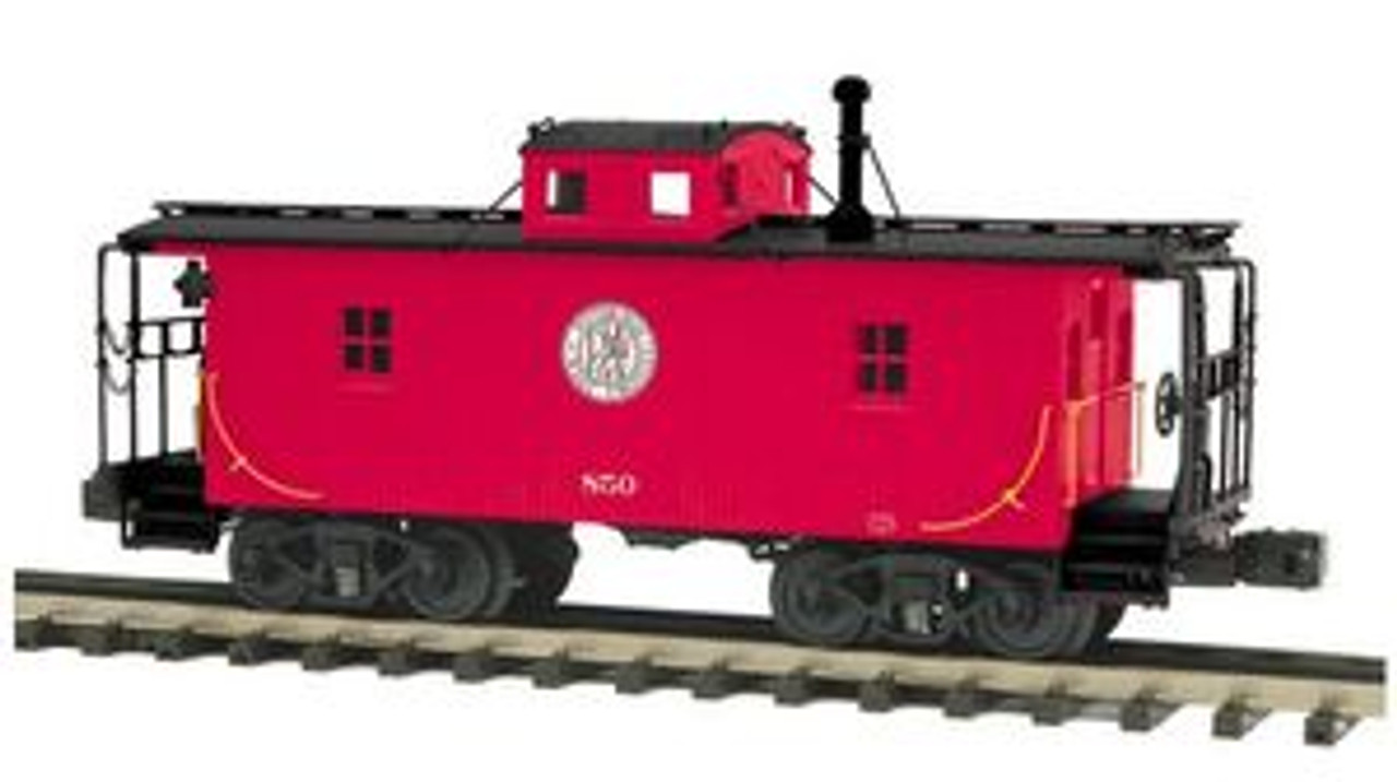 MTH Premier P&WV N-6B style wood caboose, 3 rail