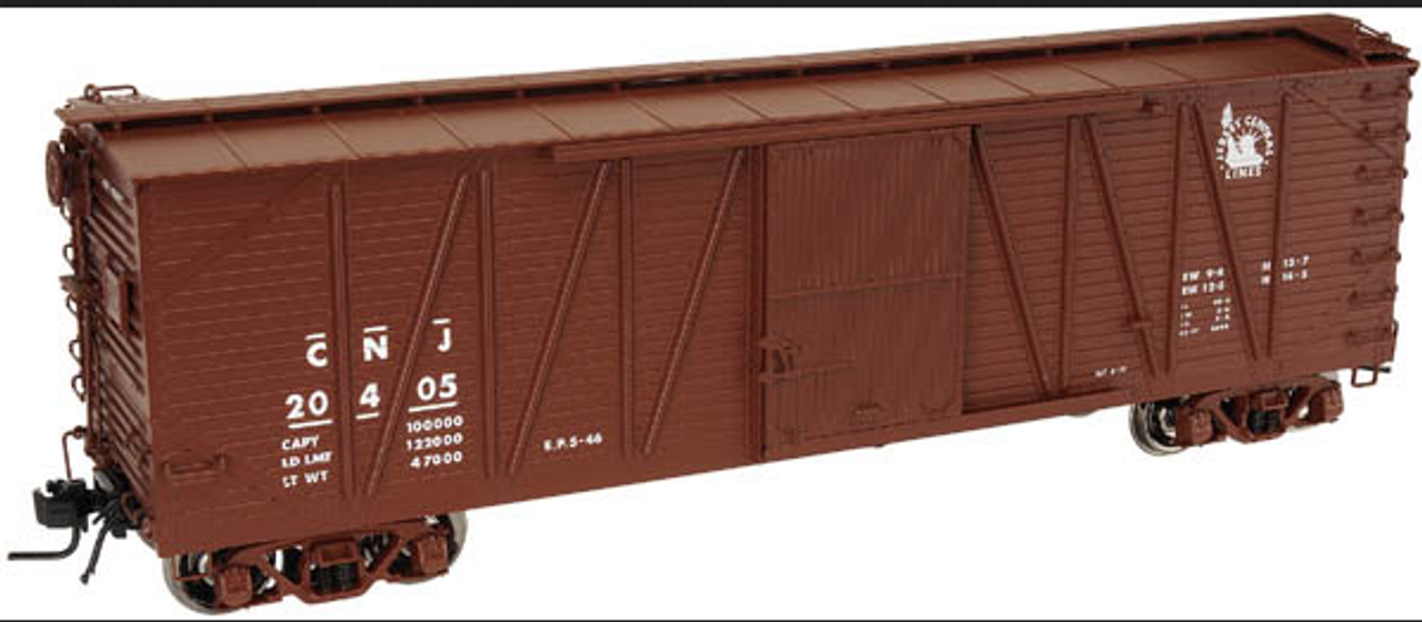 Atlas O CNJ (Miss liberty) 40' single sheathed box car, 3rail or 2 rail