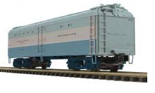 MTH Premier Santa Fe (blue goose)  R50B style  express  reefer, 3 rail