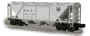 Weaver PRR H30 covered hopper (gray, plain keystone), 2 rail or 3 rail