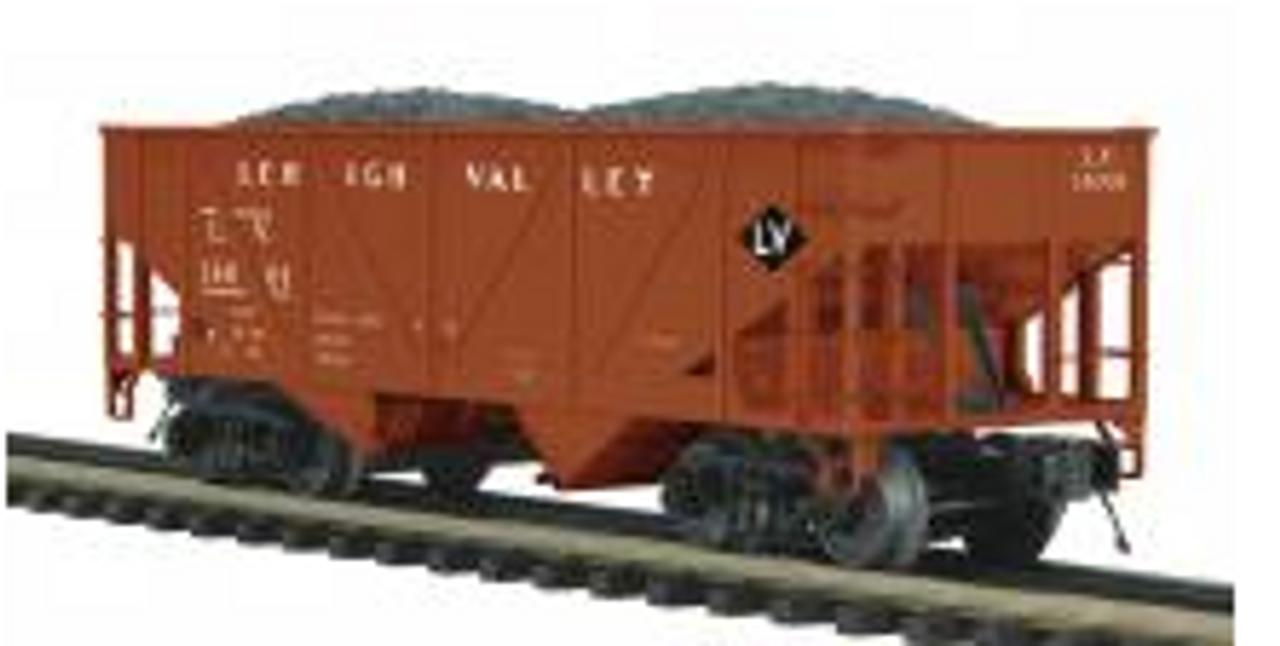 MTH Premier LV 34' Composite Hopper w/Coal Load, 3 rail