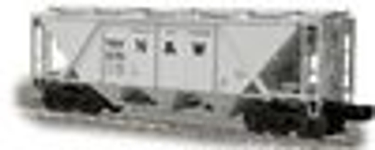 Weaver N&W H30 covered hopper car (gray), 2 rail or 3 rail