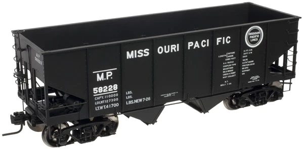 Atlas O MoPac 2 bay USRA  hopper, 3 rail or 2 rail