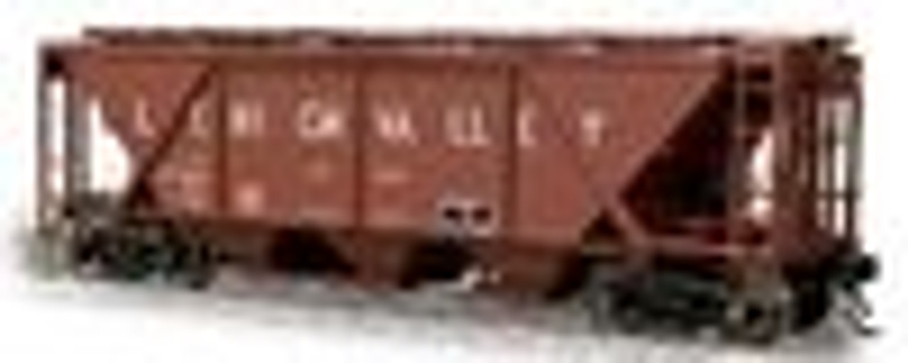 Weaver Lehigh Valley H30 covered hopper car (tuscan), 2 rail or 3 rail