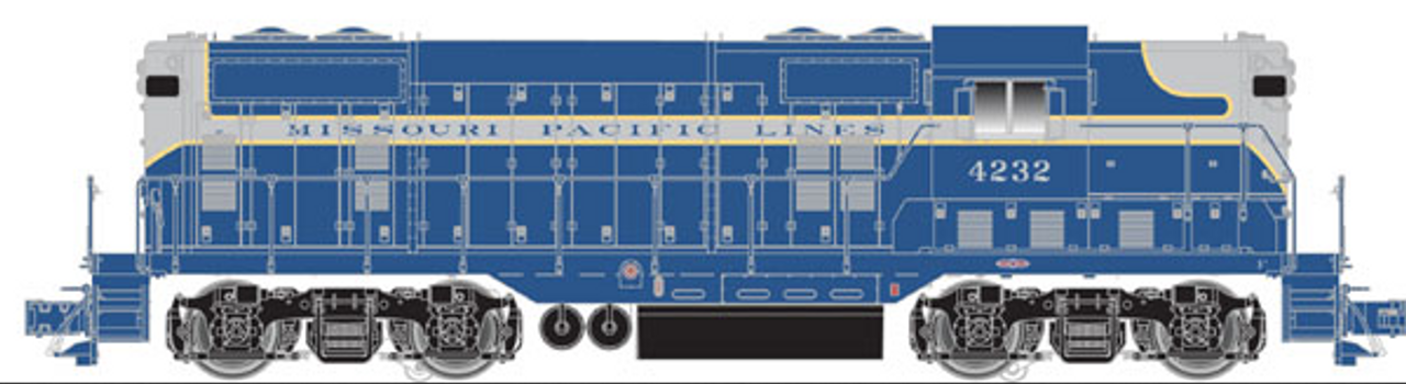 Atlas O MoPac GP-7  diesel,  2 rail, LOK sound