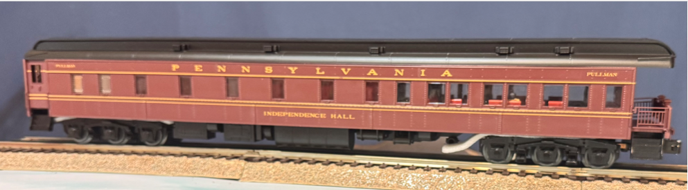 Golden Gate Depot  PRR  observation car , 2 rail or 3 rail