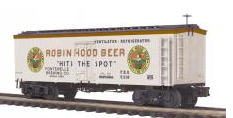 MTH Premier Robin Hood  Beer 36' wood reefer, 3 rail or 2 rail