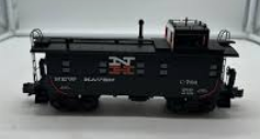 MTH Premier New Haven (black)  steel offset cupola Caboose , 3 rail