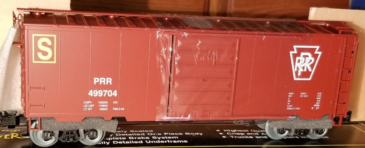 Weaver PRR  (tuscan) 40' Company Storage box car, 3 or 2 rail