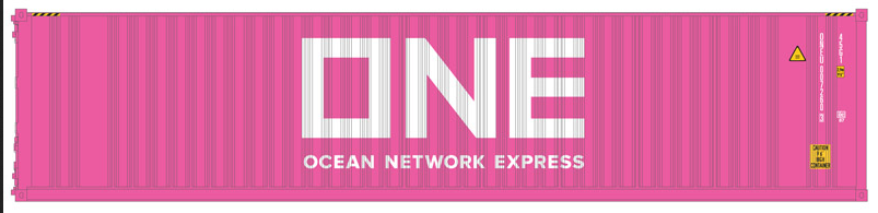 Atlas O  ONE (white on pink) 40' container