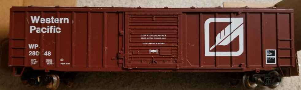 Weaver WP (1980's logo) 50' box car, 3 rail or 2 rail 
