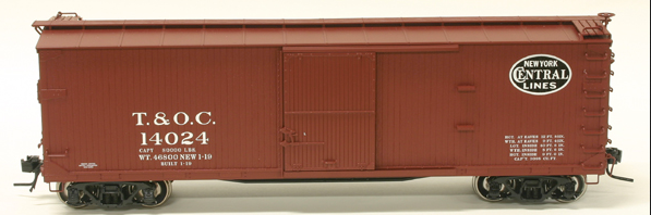 Atlas O  Toledo & Ohio Central (NYC)  40'  double sheathed (wood)  box car