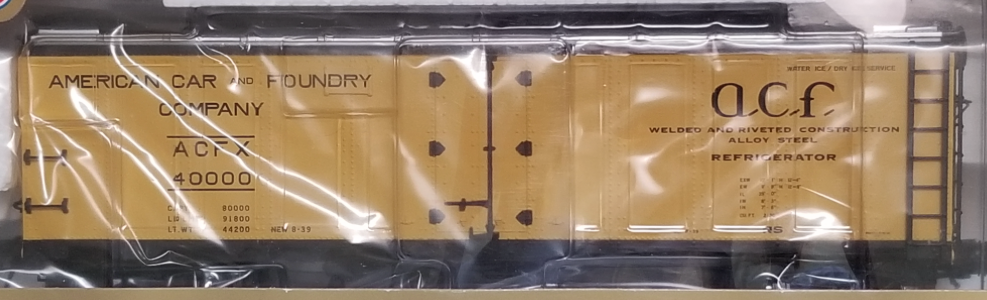 Atlas O GSC Special ACF Demo  40' steel reefer, 3 or 2 rail