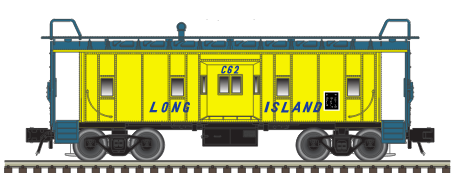 Atlas O LIRR (MTA colors) Bay Window Caboose, 2 rail