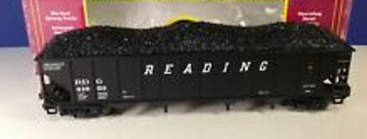 MTH Premier Reading 4-bay 40' Ribbed Side Hopper Car, 3 rail