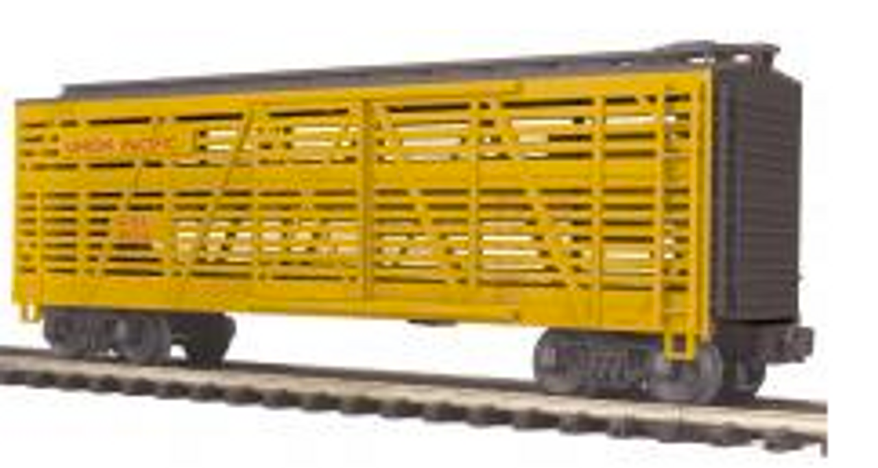 MTH Premier UP (yellow)  Stock Car, 3 rail 