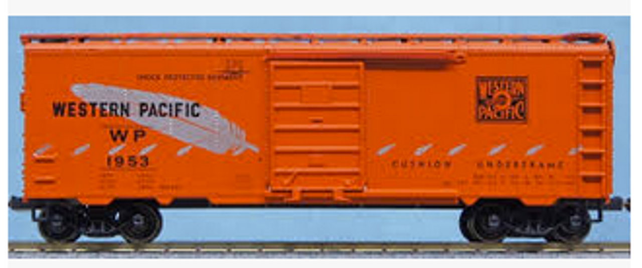 Weaver special run WP (orange/silver feather) 40' PS-1 box car, 3 rail ...