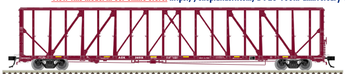 Pre-order for Atlas O AOK 73' Centerbeam Flat car, 3 rail or 2 rail
