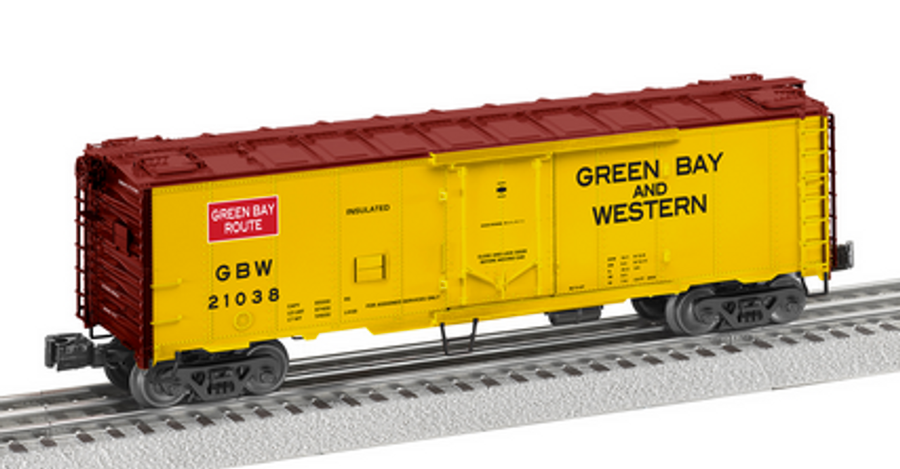 Lionel GB&W  40'  plug door Steel reefer,  3 rail