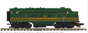 MTH Premier  Maine Central  F-3A  diesel, 2 rail, DC, DCC. proto 3.0