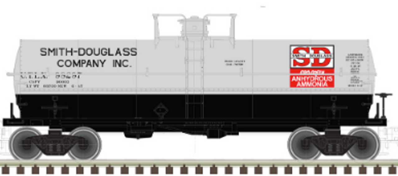 Atlas O Smith-Douglass  11,000 gallon tank car, 3 rail or 2 rail