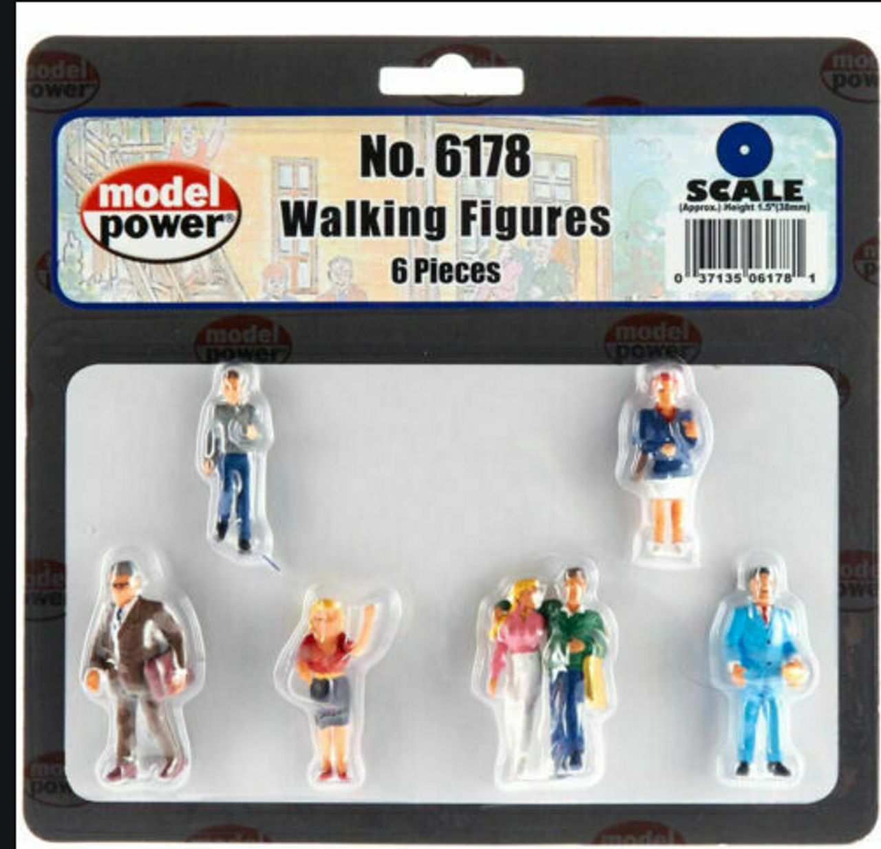 Model Power O Scale Walking People Figure Set