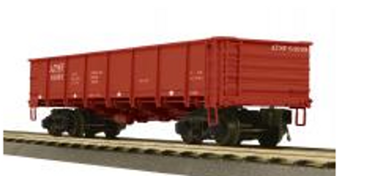 MTH Premier Santa Fe Steel drop bottom 40' gondola, 3 rail 