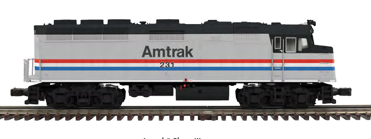 Atlas O Premier Amtrak F40 phase III, 3 rail 