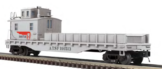Atlas Premier Santa Fe  wreck crane and boom tender/tool car,  3 rail 